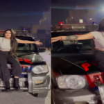 Woman Shows Middle Finger While Sitting On Govt Vehicle Bonnet For Instagram Reel; Viral Clip Leads To Police Officer’s Suspension